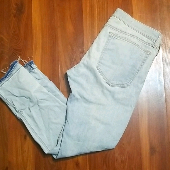 Rag & Bone Dre Capri Distressed Light Wash - Picture 1 of 15